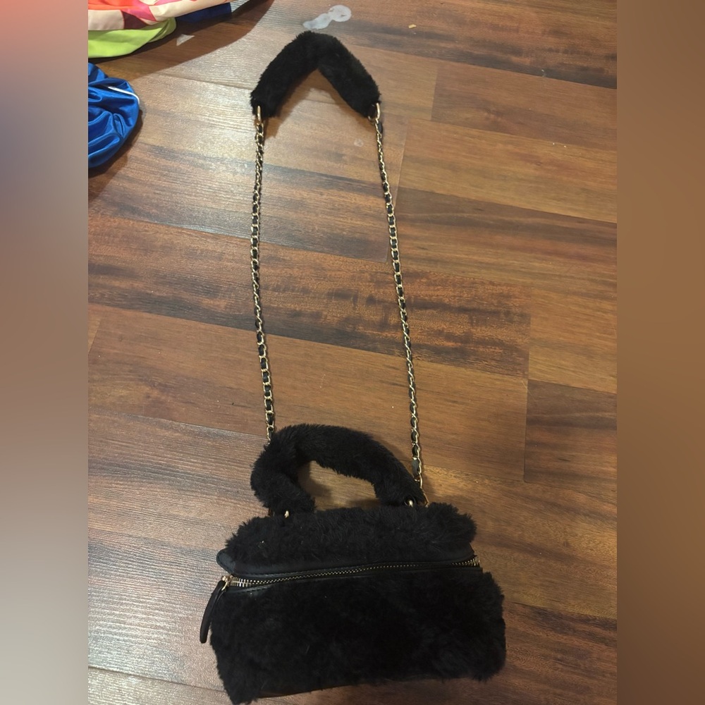 Fur vanity purse